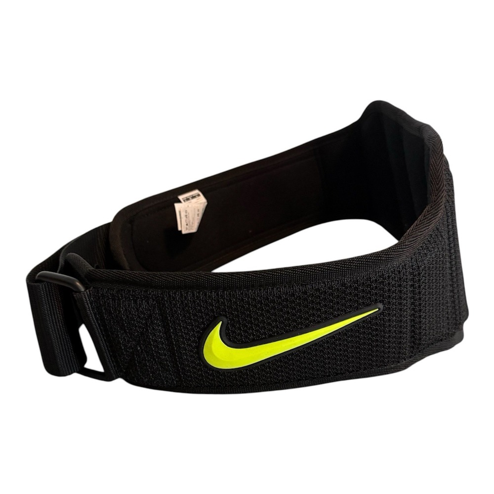 NIKE Structured Training Belt 2.0 Black / Volt Size Large RN# 129862